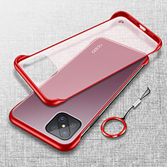 Handyhülle Hülle Crystal Hartschalen Tasche Schutzhülle H01 für Oppo Reno4 Z 5G Rot