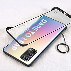 Handyhülle Hülle Crystal Hartschalen Tasche Schutzhülle H01 für Realme Q2 Pro 5G Schwarz