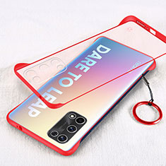 Handyhülle Hülle Crystal Hartschalen Tasche Schutzhülle H01 für Realme X7 5G Rot