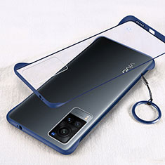 Handyhülle Hülle Crystal Hartschalen Tasche Schutzhülle H01 für Vivo X60T 5G Blau