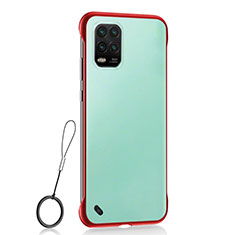 Handyhülle Hülle Crystal Hartschalen Tasche Schutzhülle H01 für Xiaomi Mi 10 Lite Rot