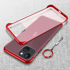 Handyhülle Hülle Crystal Hartschalen Tasche Schutzhülle H02 für Apple iPhone 14 Plus Rot