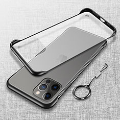 Handyhülle Hülle Crystal Hartschalen Tasche Schutzhülle H02 für Apple iPhone 14 Pro Max Schwarz