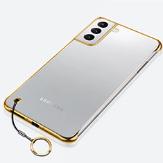 Handyhülle Hülle Crystal Hartschalen Tasche Schutzhülle H02 für Samsung Galaxy S21 5G Gold