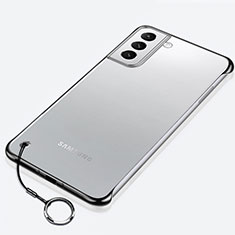 Handyhülle Hülle Crystal Hartschalen Tasche Schutzhülle H02 für Samsung Galaxy S21 FE 5G Schwarz