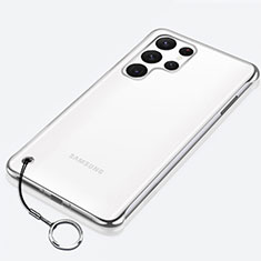 Handyhülle Hülle Crystal Hartschalen Tasche Schutzhülle H02 für Samsung Galaxy S21 Ultra 5G Silber