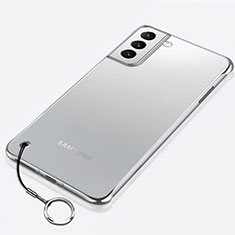 Handyhülle Hülle Crystal Hartschalen Tasche Schutzhülle H02 für Samsung Galaxy S23 Plus 5G Silber