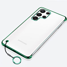 Handyhülle Hülle Crystal Hartschalen Tasche Schutzhülle H02 für Samsung Galaxy S23 Ultra 5G Grün