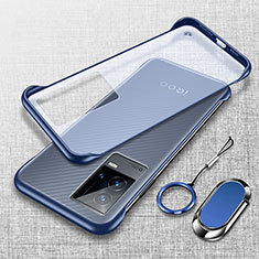 Handyhülle Hülle Crystal Hartschalen Tasche Schutzhülle H02 für Vivo iQOO 8 5G Blau