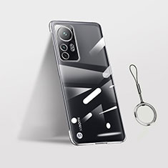 Handyhülle Hülle Crystal Hartschalen Tasche Schutzhülle H02 für Xiaomi Mi 12 5G Silber