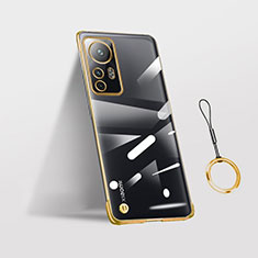 Handyhülle Hülle Crystal Hartschalen Tasche Schutzhülle H02 für Xiaomi Mi 12 Pro 5G Gold