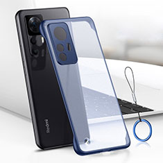 Handyhülle Hülle Crystal Hartschalen Tasche Schutzhülle H02 für Xiaomi Mi 12T Pro 5G Blau