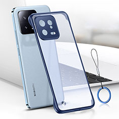 Handyhülle Hülle Crystal Hartschalen Tasche Schutzhülle H02 für Xiaomi Mi 13 5G Blau