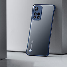 Handyhülle Hülle Crystal Hartschalen Tasche Schutzhülle H02 für Xiaomi Redmi Note 11 Pro+ Plus 5G Blau