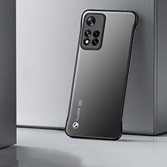 Handyhülle Hülle Crystal Hartschalen Tasche Schutzhülle H02 für Xiaomi Redmi Note 11 Pro+ Plus 5G Schwarz