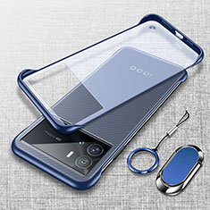 Handyhülle Hülle Crystal Hartschalen Tasche Schutzhülle H03 für Vivo iQOO 9 5G Blau