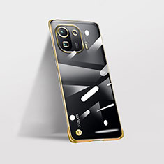 Handyhülle Hülle Crystal Hartschalen Tasche Schutzhülle H03 für Xiaomi Mi 11 Pro 5G Gold