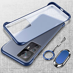 Handyhülle Hülle Crystal Hartschalen Tasche Schutzhülle H03 für Xiaomi Mi 12T Pro 5G Blau