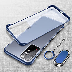 Handyhülle Hülle Crystal Hartschalen Tasche Schutzhülle H03 für Xiaomi Poco M4 Pro 5G Blau