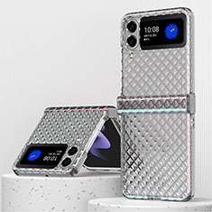 Handyhülle Hülle Crystal Hartschalen Tasche Schutzhülle H04 für Samsung Galaxy Z Flip3 5G Grau