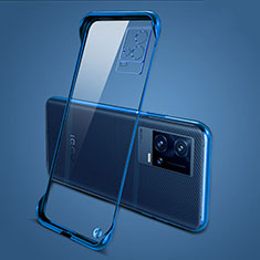 Handyhülle Hülle Crystal Hartschalen Tasche Schutzhülle H04 für Vivo iQOO 8 5G Blau