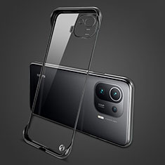 Handyhülle Hülle Crystal Hartschalen Tasche Schutzhülle H04 für Xiaomi Mi 11 Pro 5G Schwarz