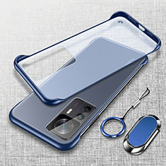 Handyhülle Hülle Crystal Hartschalen Tasche Schutzhülle H04 für Xiaomi Mi 12T Pro 5G Blau