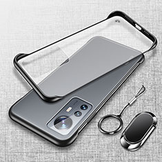Handyhülle Hülle Crystal Hartschalen Tasche Schutzhülle H06 für Xiaomi Mi 12 5G Schwarz