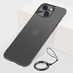 Handyhülle Hülle Crystal Hartschalen Tasche Schutzhülle H07 für Apple iPhone 14 Plus Schwarz