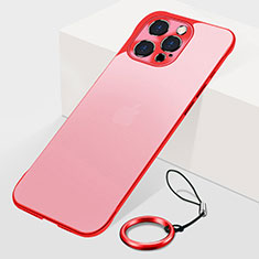 Handyhülle Hülle Crystal Hartschalen Tasche Schutzhülle H10 für Apple iPhone 13 Pro Max Rot