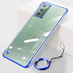Handyhülle Hülle Crystal Hartschalen Tasche Schutzhülle JS1 für Samsung Galaxy Note 20 5G Blau