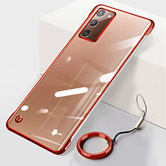 Handyhülle Hülle Crystal Hartschalen Tasche Schutzhülle JS1 für Samsung Galaxy Note 20 5G Rot