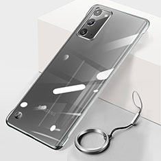Handyhülle Hülle Crystal Hartschalen Tasche Schutzhülle JS1 für Samsung Galaxy Note 20 5G Silber