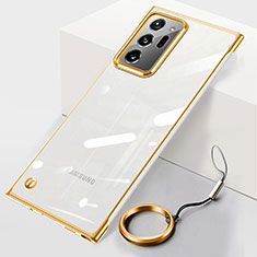 Handyhülle Hülle Crystal Hartschalen Tasche Schutzhülle JS1 für Samsung Galaxy Note 20 Ultra 5G Gold