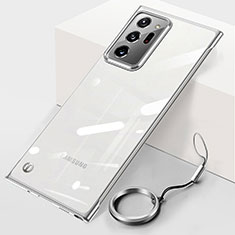 Handyhülle Hülle Crystal Hartschalen Tasche Schutzhülle JS1 für Samsung Galaxy Note 20 Ultra 5G Silber