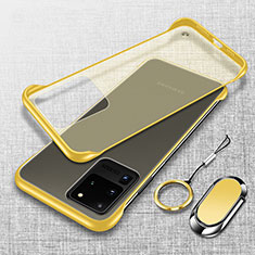 Handyhülle Hülle Crystal Hartschalen Tasche Schutzhülle JS1 für Samsung Galaxy S20 Ultra 5G Gelb
