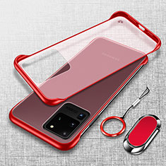 Handyhülle Hülle Crystal Hartschalen Tasche Schutzhülle JS1 für Samsung Galaxy S20 Ultra 5G Rot