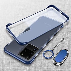 Handyhülle Hülle Crystal Hartschalen Tasche Schutzhülle JS1 für Samsung Galaxy S20 Ultra Blau