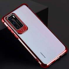 Handyhülle Hülle Crystal Hartschalen Tasche Schutzhülle N01 für Huawei P40 Rot