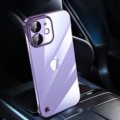 Handyhülle Hülle Crystal Hartschalen Tasche Schutzhülle QC1 für Apple iPhone 12 Mini Violett