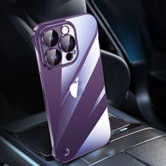 Handyhülle Hülle Crystal Hartschalen Tasche Schutzhülle QC1 für Apple iPhone 12 Pro Max Violett