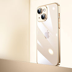 Handyhülle Hülle Crystal Hartschalen Tasche Schutzhülle QC2 für Apple iPhone 13 Gold