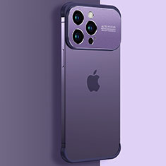 Handyhülle Hülle Crystal Hartschalen Tasche Schutzhülle QC3 für Apple iPhone 14 Pro Max Violett
