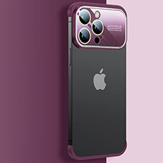 Handyhülle Hülle Crystal Hartschalen Tasche Schutzhülle QC4 für Apple iPhone 13 Pro Max Fuchsie