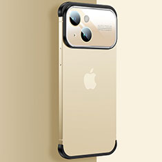 Handyhülle Hülle Crystal Hartschalen Tasche Schutzhülle QC4 für Apple iPhone 14 Gold