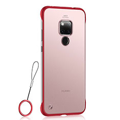 Handyhülle Hülle Crystal Hartschalen Tasche Schutzhülle S01 für Huawei Mate 20 X 5G Rot