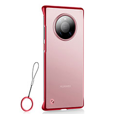 Handyhülle Hülle Crystal Hartschalen Tasche Schutzhülle S01 für Huawei Mate 40 Pro Rot