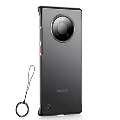 Handyhülle Hülle Crystal Hartschalen Tasche Schutzhülle S01 für Huawei Mate 40 Pro Schwarz