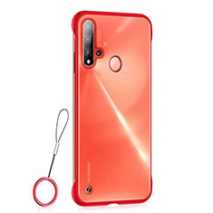 Handyhülle Hülle Crystal Hartschalen Tasche Schutzhülle S01 für Huawei P20 Lite (2019) Rot
