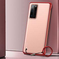 Handyhülle Hülle Crystal Hartschalen Tasche Schutzhülle S01 für Huawei P40 Rot